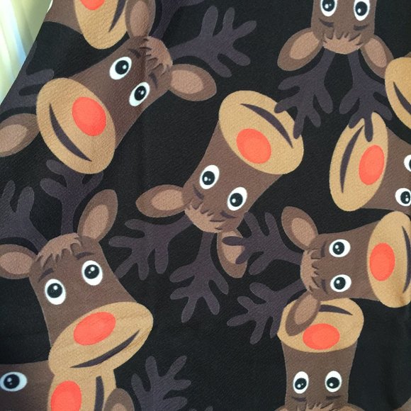 Misslook Girls Dress Christmas Holiday Rudolph Red Nosed Reindeer Size 7-8 Years - Picture 5 of 12